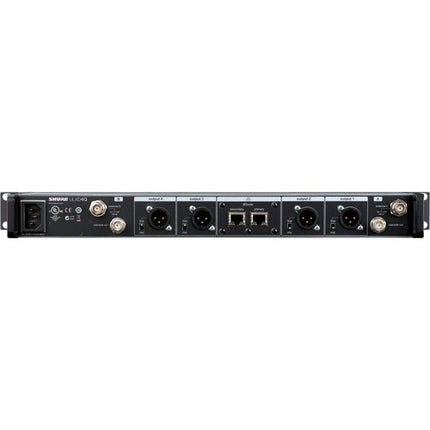 Shure ULXD4Q receptor inalámbrico digital 4 canales 138 MHz rango sintonización