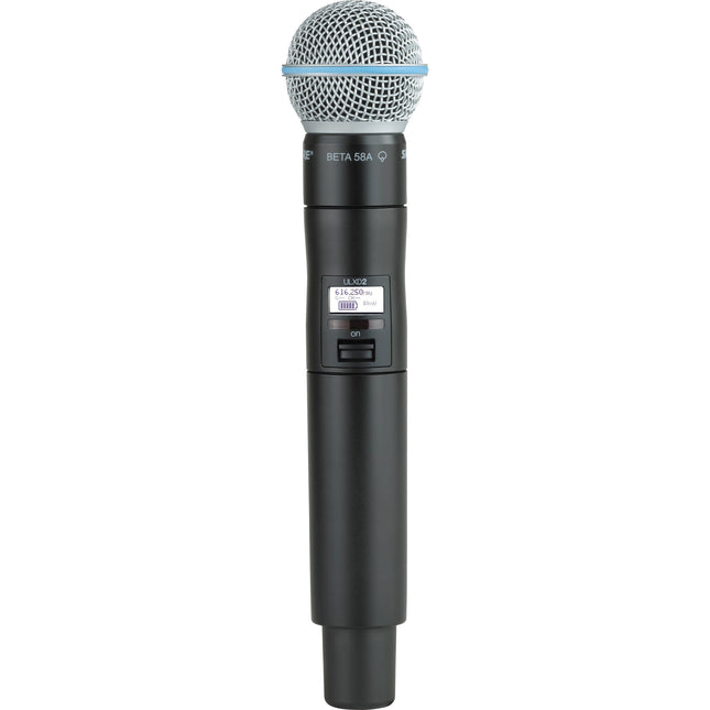 Shure ULXD2/B58 Micrófono Inalámbrico Digital con Beta 58A y Batería Recargable
