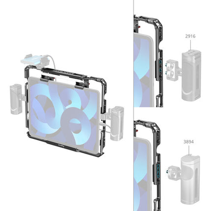 SmallRig Universal Cage para iPad con Parasol Desmontable y Sujeción Rápida