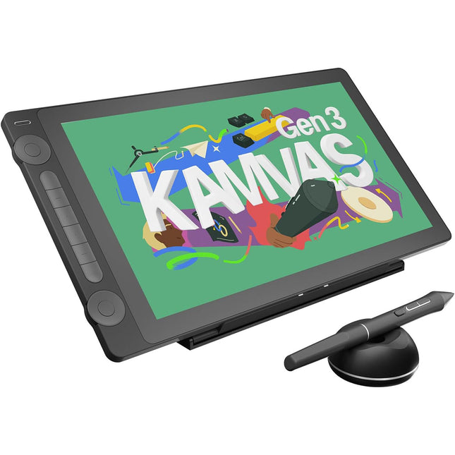 Huion Kamvas 16 Gen 3 Pen Display con soporte 15.8 pulgadas 2560x1440 IPS