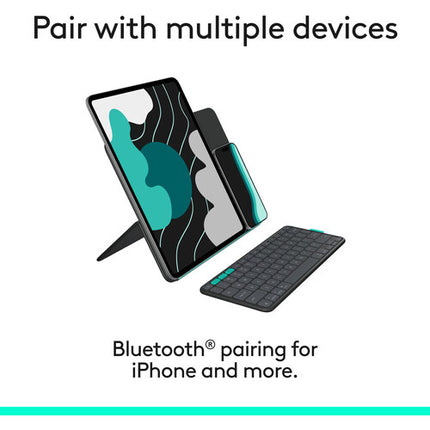 Logitech Flip Folio para iPad Air Pro 13" Funda con Teclado Bluetooth Gris