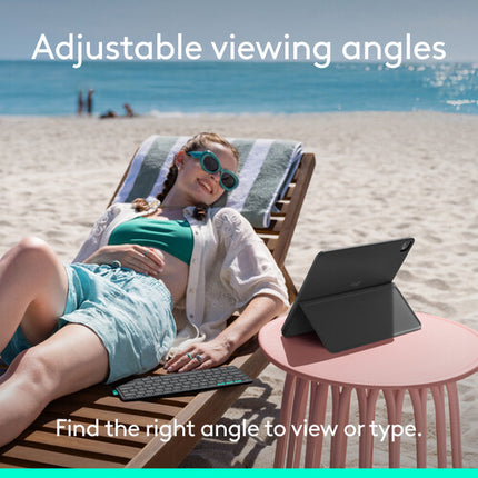 Logitech Flip Folio para iPad Air Pro 13" Funda con Teclado Bluetooth Gris