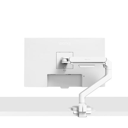 BenQ Single Ergo Arm Soporte para Monitor Blanco Ajustable 17 a 45 Pulgadas 22.4 Pulgadas Extensible