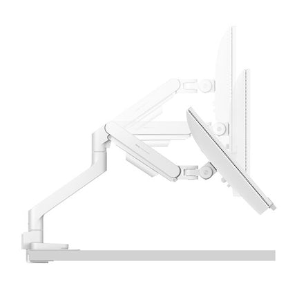 BenQ Single Ergo Arm Soporte para Monitor Blanco Ajustable 17 a 45 Pulgadas 22.4 Pulgadas Extensible