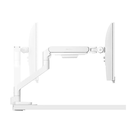 BenQ Single Ergo Arm Soporte para Monitor Blanco Ajustable 17 a 45 Pulgadas 22.4 Pulgadas Extensible