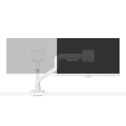 BenQ Single Ergo Arm Soporte para Monitor Blanco Ajustable 17 a 45 Pulgadas 22.4 Pulgadas Extensible