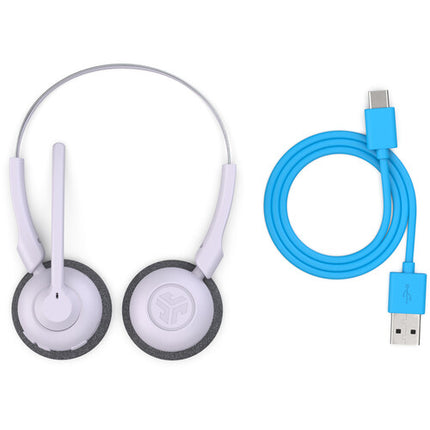 JLab GO Work POP Auriculares inalámbricos On-Ear drivers 40mm batería 55h Lilac