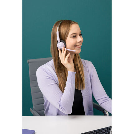 JLab GO Work POP Auriculares inalámbricos On-Ear drivers 40mm batería 55h Lilac