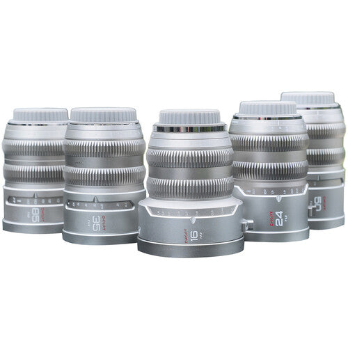 CHIOPT AURA Cinema Kit 5 Lentes Full Frame 16 24 35 50 85mm Funda Rigida