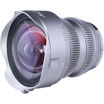 CHIOPT AURA 16mm T2.2 Objetivo de Cine Canon RF F2.2 a T22 9.8" Distancia Mínima de Enfoque