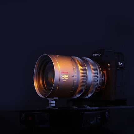 CHIOPT AURA 35mm T1.5 objetivo de cine Canon RF apertura T1.5 y 74mm diámetro frontal