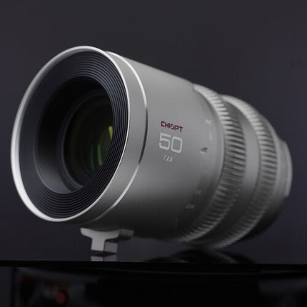 CHIOPT AURA 50mm T1.5 Lente de Cine para Canon RF apertura T1.5 y 72mm filtro