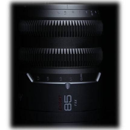 CHIOPT AURA 85mm T1.5 Lente de Cine Canon RF Full Frame F2.8 35.8" Distancia Mínima de Enfoque