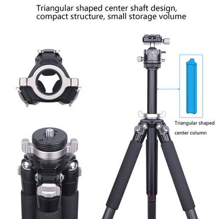 ARTCISE NS50CF Trípode de Viaje Fibra de Carbono 61.8" 33 lb Capacidad