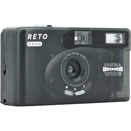 Reto Project PANO Cámara Analógica 35mm Lente 22mm f9.5 Flash Integrado