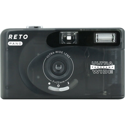 Reto Project PANO Cámara Analógica 35mm Lente 22mm f9.5 Flash Integrado