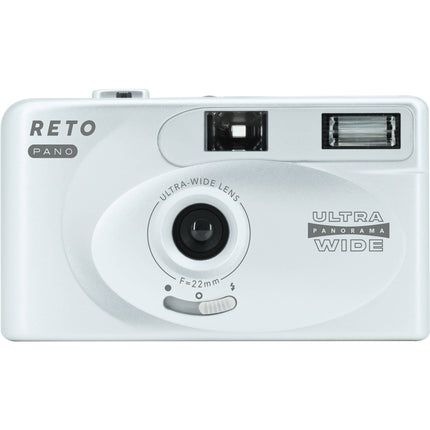 Reto Project PANO Cámara de película 35mm objetivo 22mm f9.5 flash incorporado