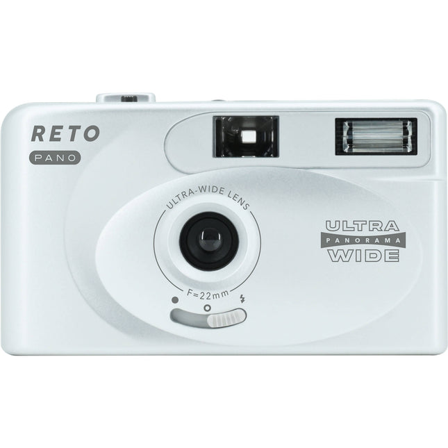 Reto Project PANO Cámara de película 35mm objetivo 22mm f9.5 flash incorporado