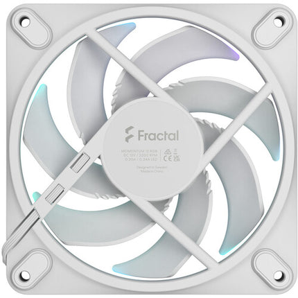 Fractal Design Momentum 12 RGB Ventilador 120mm 2200 rpm 62.44 CFM Blanco