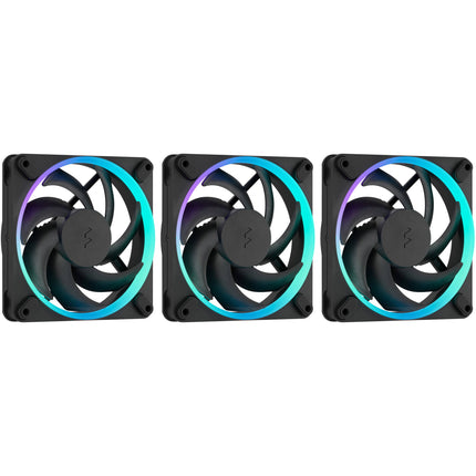 Fractal Design Momentum 12 RGB Ventilador 120mm 2200rpm 3-Pack Negro
