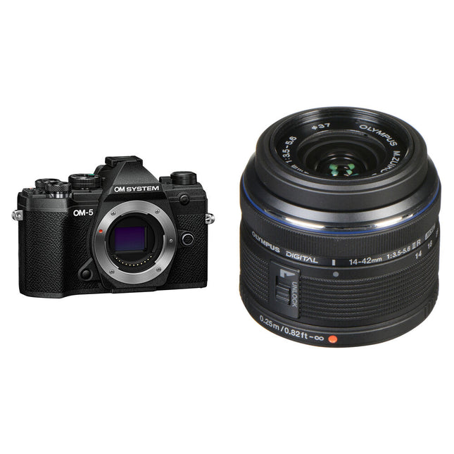 OM SYSTEM OM-5 Cámara Sin Espejo con Lente 14-42mm f3.5-5.6 20.4MP 4K Video