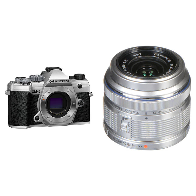 OM SYSTEM OM-5 Cámara sin Espejo 20.4MP Video 4K 14-42mm f/3.5-5.6 II Kit