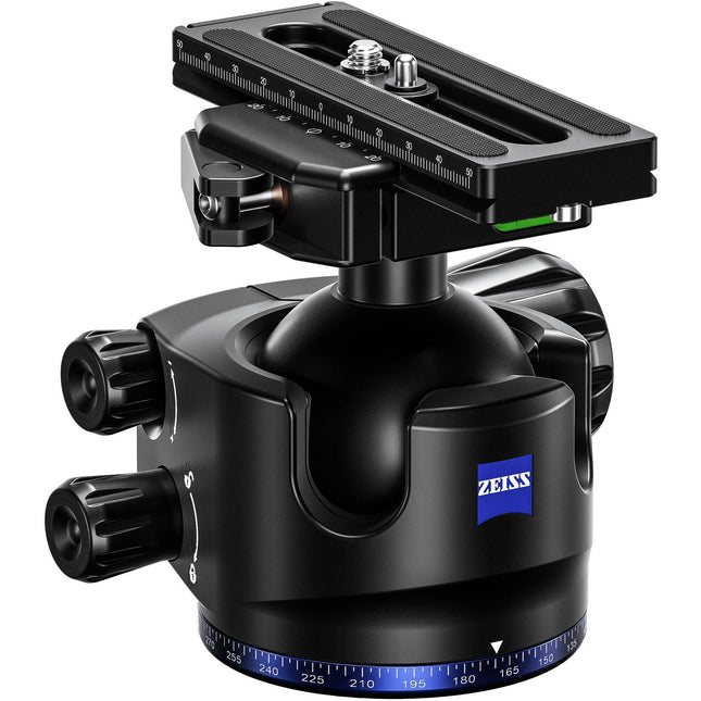ZEISS L55 Cabezal de Bola Bajo Perfil 55mm Rotación 90° con Placa Arca-Type