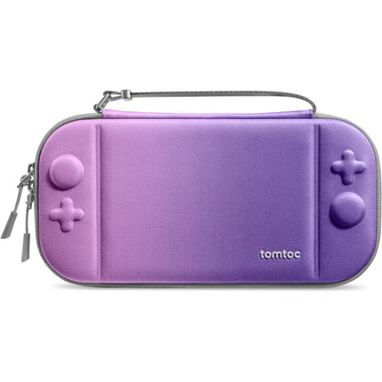 tomtoc FancyCase-G05 Estuche Delgado para Nintendo Switch 2 Iris Purple 12 Ranuras para Juegos Resistente al Agua