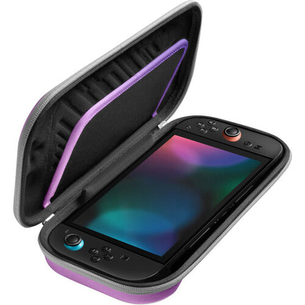 tomtoc FancyCase-G05 Estuche Delgado para Nintendo Switch 2 Iris Purple 12 Ranuras para Juegos Resistente al Agua