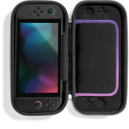 tomtoc FancyCase-G05 Estuche Delgado para Nintendo Switch 2 Iris Purple 12 Ranuras para Juegos Resistente al Agua