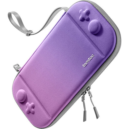tomtoc FancyCase-G05 Estuche Delgado para Nintendo Switch 2 Iris Purple 12 Ranuras para Juegos Resistente al Agua