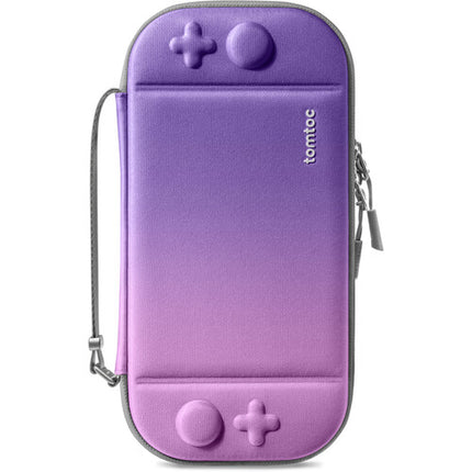 tomtoc FancyCase-G05 Estuche Delgado para Nintendo Switch 2 Iris Purple 12 Ranuras para Juegos Resistente al Agua
