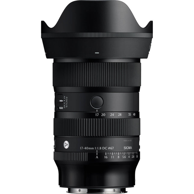 Sigma 17-40mm f/1.8 DC Art Lente zoom rápido APS-C con filtro 67mm