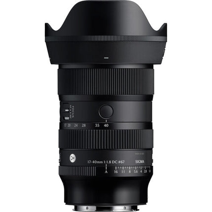 Sigma 17-40mm f/1.8 DC Art Lente zoom rápido APS-C con filtro 67mm