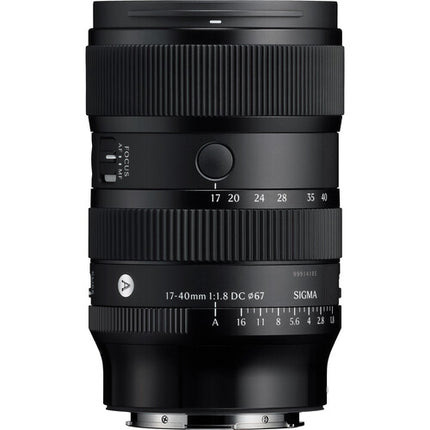 Sigma 17-40mm f/1.8 DC Art Lente zoom rápido APS-C con filtro 67mm