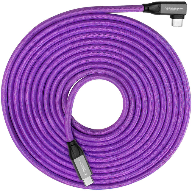 Kondor Blue Gerald Undone Cable USB-C 3.2 Gen 2 10 Gb/s 100W 15 pies
