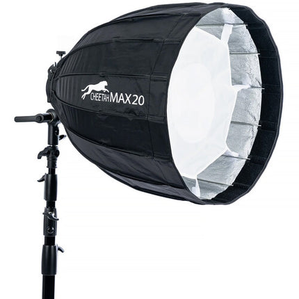 Cheetah Stand MAX20 Softbox Paraguas 20" con Difusores Rejilla y Bolsa
