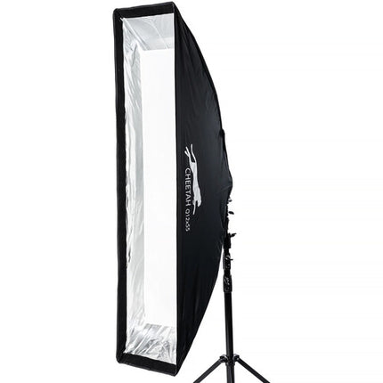 Cheetah Stand Softbox Tira 12 x 55" Luz Suave con Difusores y Grid