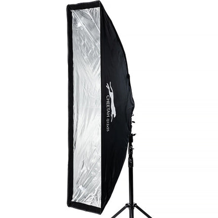 Cheetah Stand Softbox Tira 12 x 55" Luz Suave con Difusores y Grid