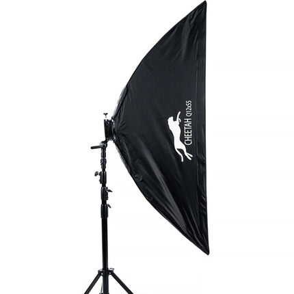 Cheetah Stand Softbox Tira 12 x 55" Luz Suave con Difusores y Grid