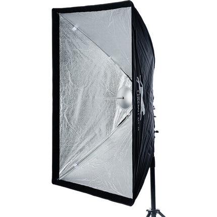 Cheetah Stand Rectangular Softbox Estilo Ventana 32x48 Plegable con Difusores y Rejilla