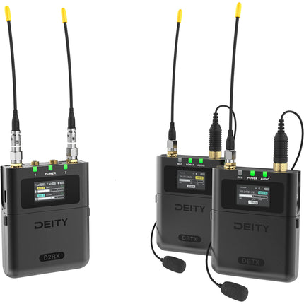 Deity Microphones Theos Digital Sistema Inalámbrico Lavalier Omni 2 Personas 8h Batería 300m Alcance