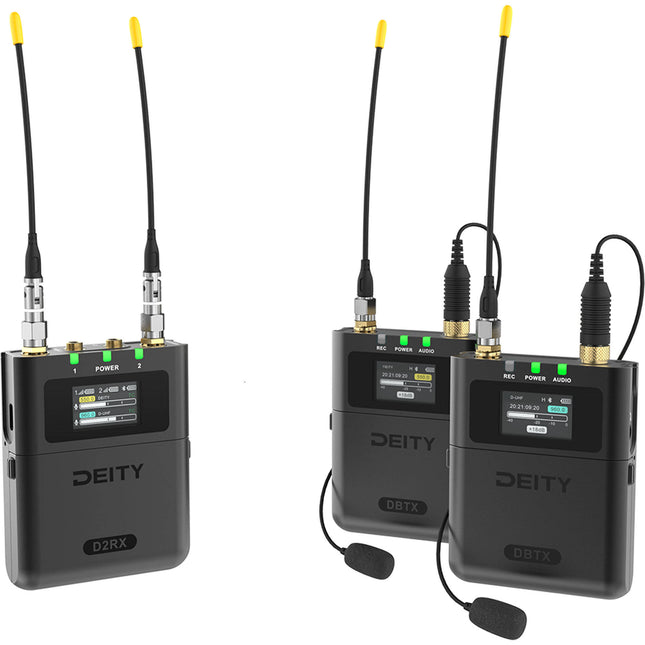Deity Microphones Theos Digital Sistema Inalámbrico Lavalier Omni 2 Personas 8h Batería 300m Alcance