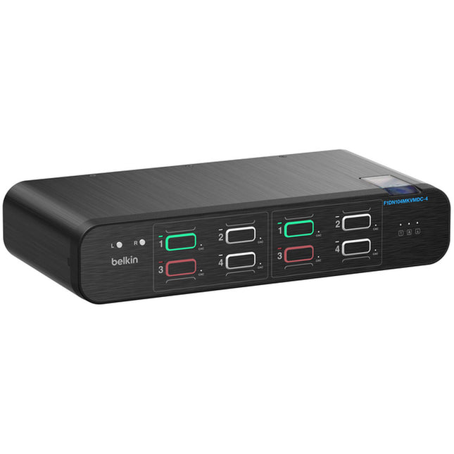 Belkin 4:2 DisplayPort DuoClave Secure KVM con CAC soporte 3840x2160 30Hz