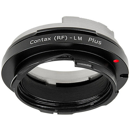 FotodioX Lens Adapter Plus Adaptador de Lentes Contax RF a Leica M con Focusing Helicoidal y Montura de Latón Cromado