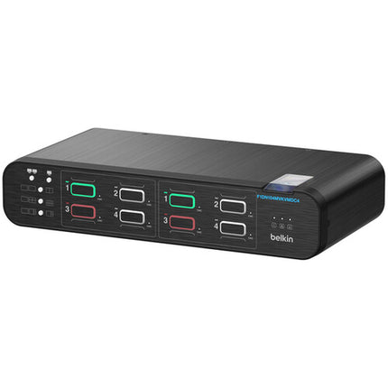 Belkin 4:2 DisplayPort MultiClave Secure KVM con soporte 4 sistemas y hasta 4K 30Hz