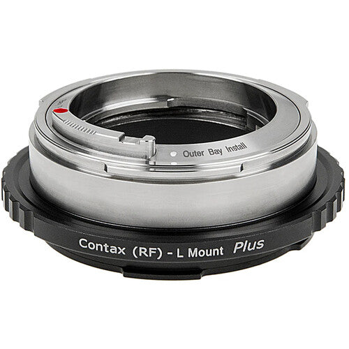 FotodioX Lens Adapter Plus Adaptador Contax RF a Leica L con Helicoide y Montura de Latón Cromado