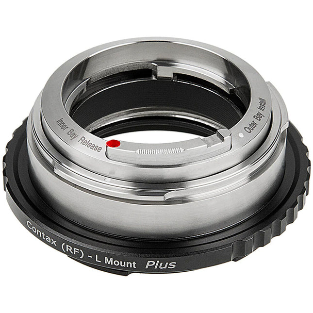 FotodioX Lens Adapter Plus Adaptador Contax RF a Leica L con Helicoide y Montura de Latón Cromado