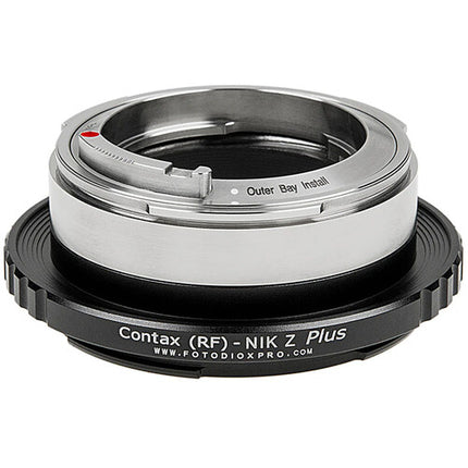 FotodioX Lens Adapter Plus Adaptador de Objetivo Contax RF a Nikon Z Durable Metal