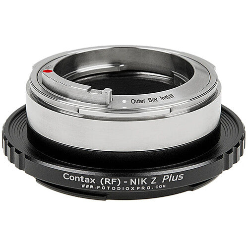 FotodioX Lens Adapter Plus Adaptador de Objetivo Contax RF a Nikon Z Durable Metal